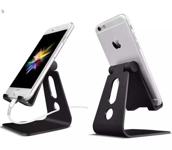 Metal Telefon Tablet Stand Masaüstü Ayarlanabilir Dock Standı - 5