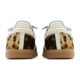 Wales Bonner x Samba Pony Leopard Dark Brown - Resim 4