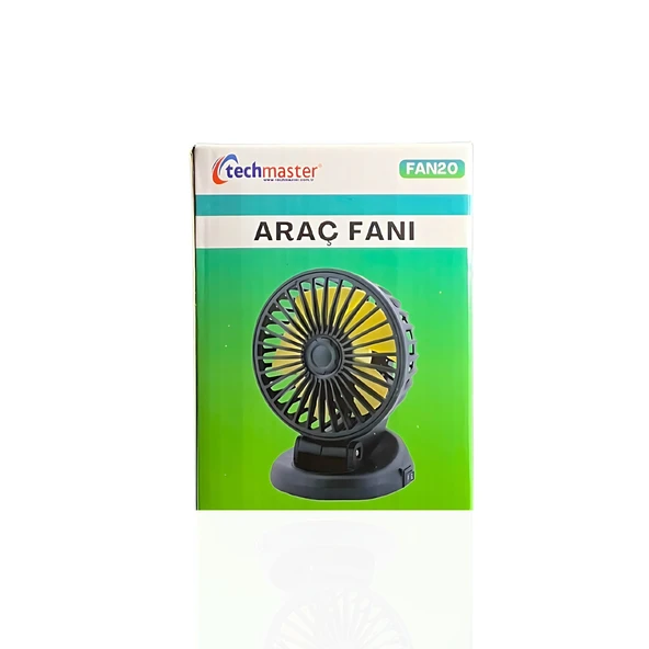 Araç Araba Otomobil Mini Vantilatör Fan Pervane Soğutucu 12V FAN20 - 7