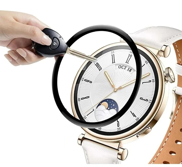 Huawei Watch Gt4 ile Uyumlu 41mm 3D Hd Full Ekran Koruyucu - Resim 2