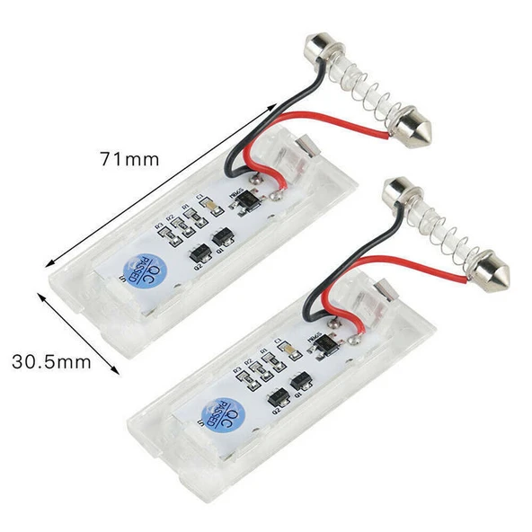 Bmw X5 E53 99-06 X3 E83 03-10 ile Uyumlu Plaka Ledi Aydınlatma Lambası - 3