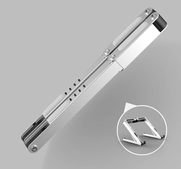 N1 Metal Macbook Notebook Kitap Okuma Standı Katlanabilir - 8