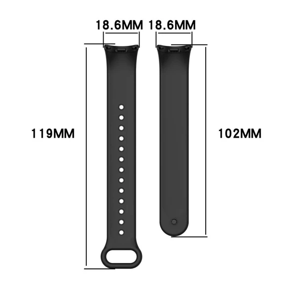 Xiaomi Mi Band 8 9 10 Uyumlu Akıllı Bileklik Silikon Kordon Kayış - 6