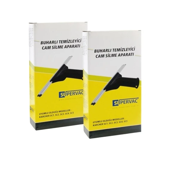 Karcher SC2 SC3 SC4 SC5 Buharlı Temizlik Makinesi ile Uyumlu Cam Temizleme Aparatı 2'li - Resim 3