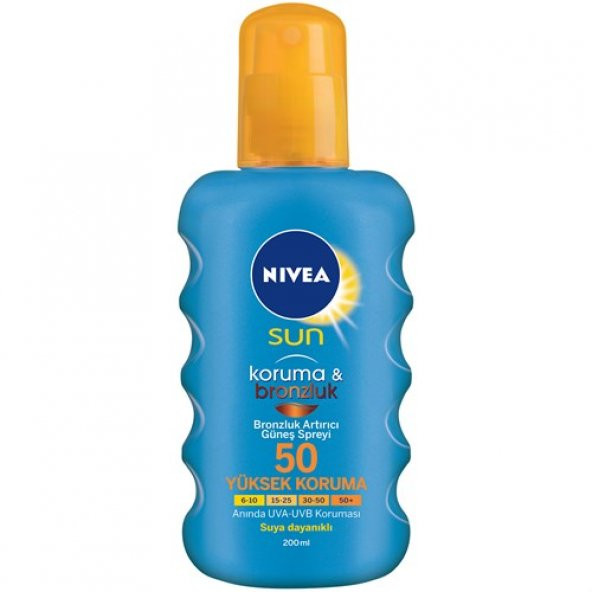 NİVEA SUN GÜNEŞ KORUYUCU SPREY BRONZ SPF50 200 ML - 1