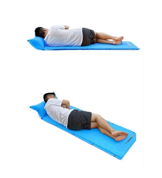 Outward Ultralight Yastıklı Şişme Kamp Matı Mavi - 5
