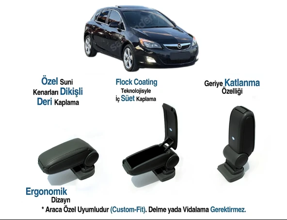 OPEL Astra J  ARACA ÖZEL KOL DAYAMA KOLÇAK VİDASIZ 2009 2010 2011  2012