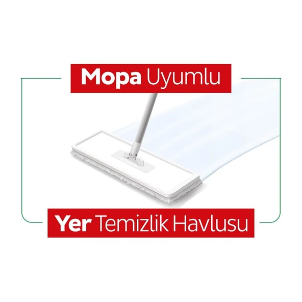 Sleepy Yer Temizlik Havlusu Mop Uyumlu 50 Adet Çamaşır Suyu - 7