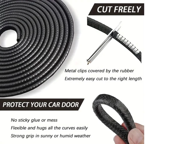 5 Metrelik Araba Kapı Kenar Koruma Şeridi Rulosu - Resim 2