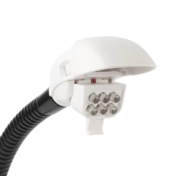 Masaüstü 10x Led Işıklı Büyüteç Okuma El Sanatları Onarım Büyüteç 7765 - Resim 3