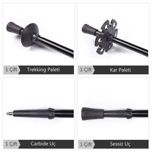 Evolite Walking Quick-Lock Dıştan Kilitli Trekking Batonu Evo-34 - 8