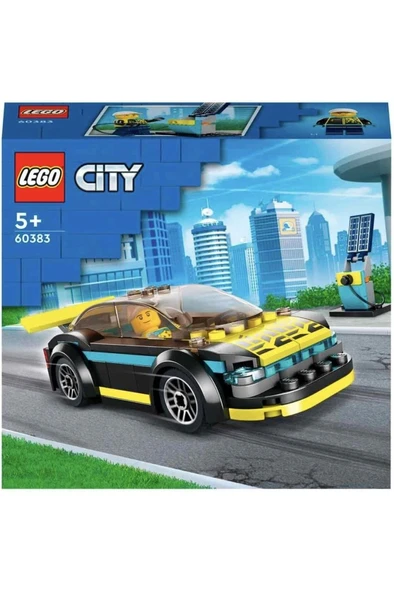 LEGO ® City Elektrikli Spor Araba 60383 - 5 Yaş ve Üzeri Çocuklar için Oyuncak Yapım Seti (95 Parça) - 4