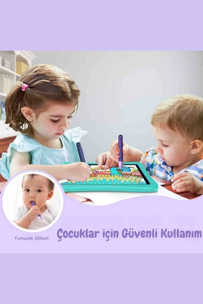 Fuchsia Universal Çocuk Dostu Yumuşak Ekran Kalemi Tüm Kapasitif Dokunmatik Ekranlar İle Uyumlu - 3