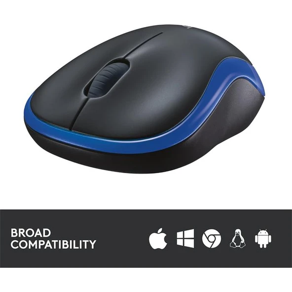 Logitech M185 910-002236 Mavi Optik Kablosuz Mouse - 3