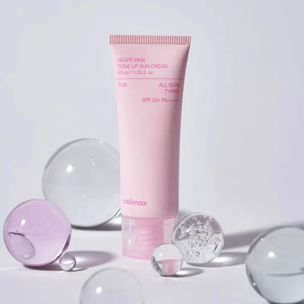 celimax - Heart Pink Tone Up Sun Cream Celimax Türkiye (Ton Eşitleyici Güneş Kremi)(GLOBALCARE)