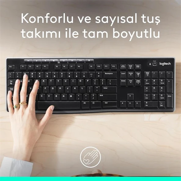 Logitech K270 920-003761 Q Kablosuz Klavye - 2