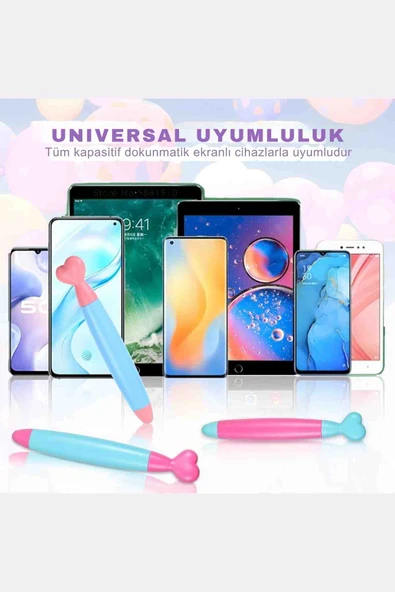 Fuchsia Universal Çocuk Dostu Yumuşak Ekran Kalemi Tüm Kapasitif Dokunmatik Ekranlar İle Uyumlu - 4