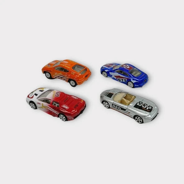 Maxx Wheels 4 lü Metal Araç Seti - Spor Araba - 5