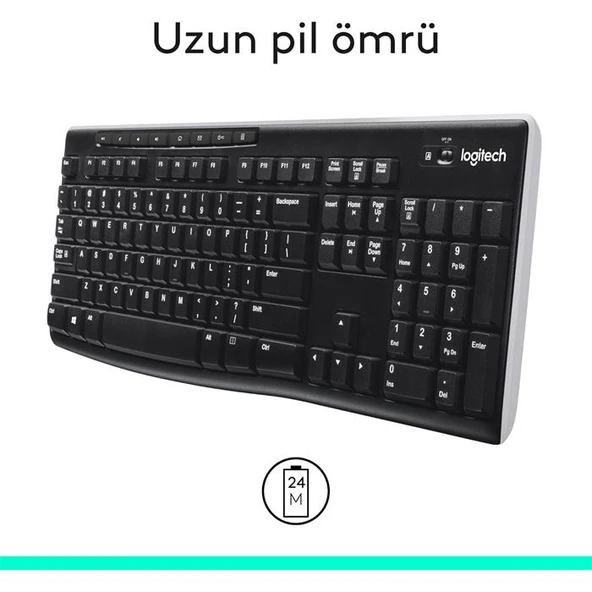 Logitech K270 920-003761 Q Kablosuz Klavye - 3
