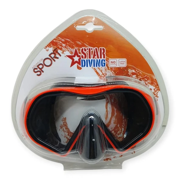 Star Diving Dalış Maskesi Yetişkin - 51702-KIRMIZI - 4