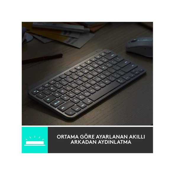 Logitech MX Keys Mini 920-010504 TKL Q Kablosuz Klavye - 3