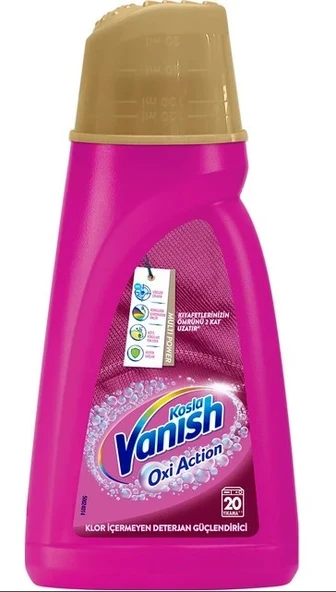 Vanish Kosla Oxi Action Gold Sıvı Leke Çıkarıcı 1400 ml Renkliler İçin
