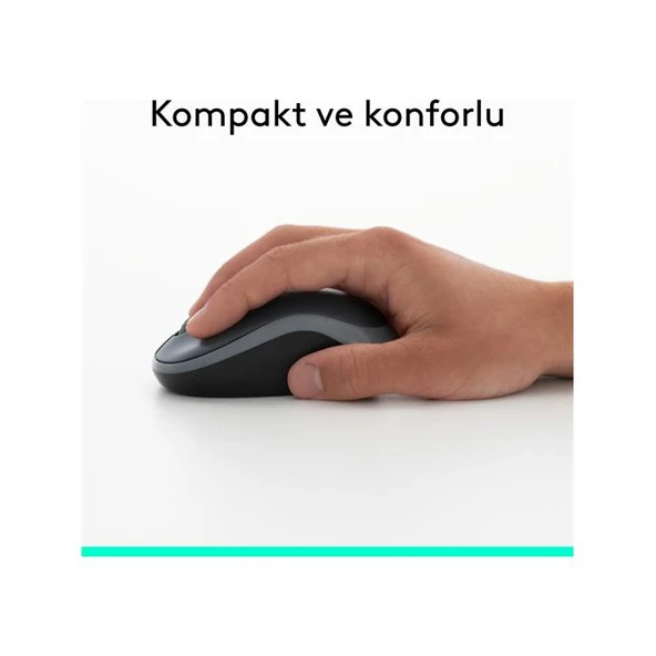 Logitech M185 910-002235 Gri Optik Kablosuz Mouse - 3