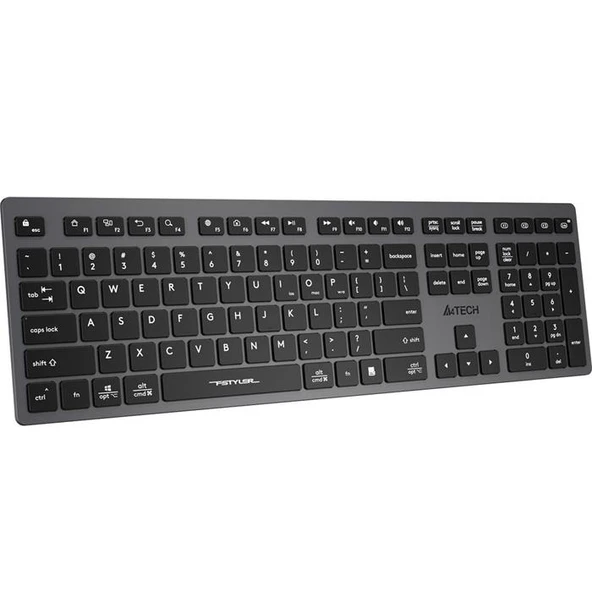 A4 Tech Fstyler FBX50C Gri Q Kablosuz Klavye - 2