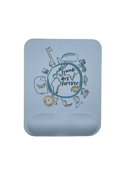 Bilek Destekli Memory Foam Kaymaz Taban Mouse Pad MSP-009 DESENLİ 2