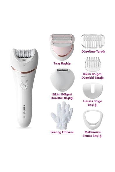 Philips 8000 Serisi BRE720/05 Islak Kuru Epilatör