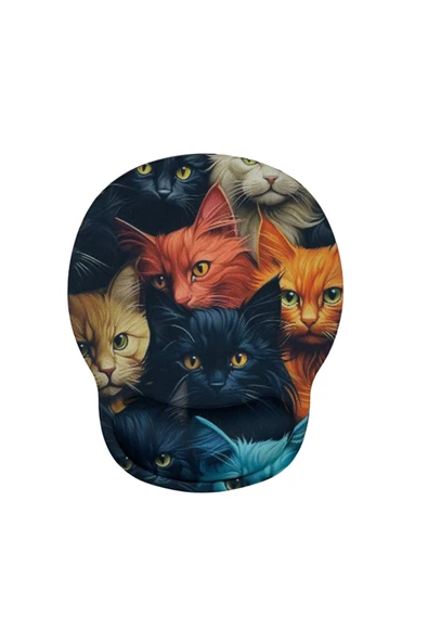Bilek Destekli Memory Foam Kaymaz Taban Mouse Pad MSP-014 DESENLİ 5