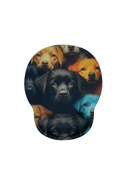 Bilek Destekli Memory Foam Kaymaz Taban Mouse Pad MSP-014 DESENLİ 4