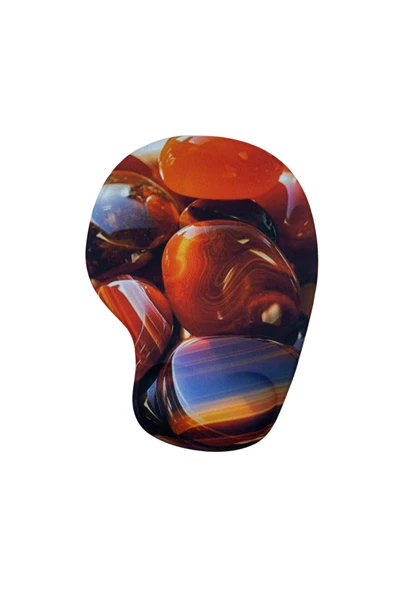 Bilek Destekli Memory Foam Kaymaz Taban Mouse Pad MSP-008 DESENLİ 6