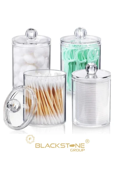 F BLACKSTONE 4 Lü Banyo Düzenleyicisi Kulak Pamuğu Pamukluk Diş Ipi Pamukluk Ve Makyaj Düzenleyicisi Organizer