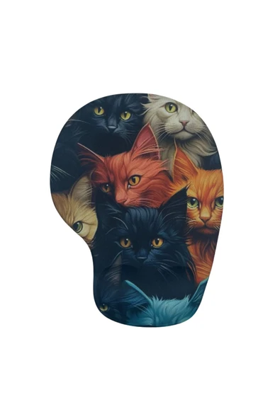Bilek Destekli Memory Foam Kaymaz Taban Mouse Pad MSP-008 DESENLİ 16