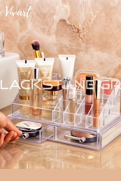 Vivart Lüx Özel Tasarım Çekmece Modul Makyaj Organizer Kozmetik Kalemlik Düzenleyeci