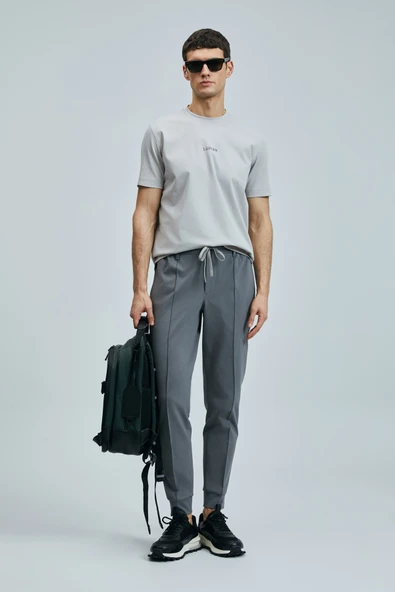 Marcus Modern Grafik T- Shirt Taş - 3
