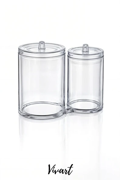 Vivart İkiz Pamukluk Makyaj Organizer Çok Amaçlı Düzenleyeci - 2