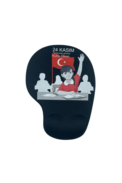 Bilek Destekli Öğretmenler Günü  Memory Foam Kaymaz Taban Mouse Pad MSP-008 - 2