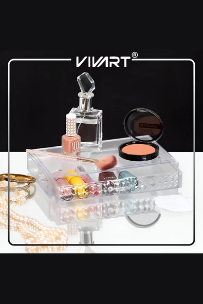 Vivart Diomand Pratik Çekmece İçi Düzenleyici Kozmetik Düzenleyici