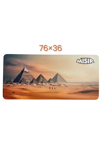 Büyük Boy Mısır Piramitleri Baskılı Memory Foam Kaymaz Taban Mouse Pad  MOUSE