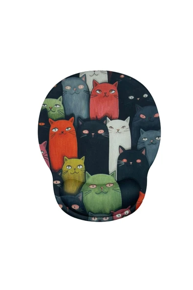 Bilek Destekli Memory Foam Kaymaz Taban Mouse Pad MSP-014 DESENLİ 3