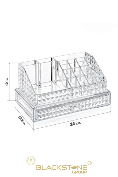 F BLACKSTONE Diomand Çekmeceli Akrilik Makyaj Malzeme Organizeri Makyaj Organizeri - 2