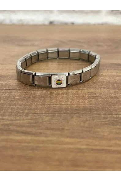 Stainless Stell Italyan Nomination Fb Taraftar Bileklik 316l Çelik Paslanmaz Kararmaz 19cm - 2