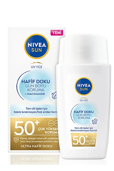 Nivea Sun Hafif Dokulu Güneş Koruyucu Yüz Kremi 50SPF 40 ml ürün görseli