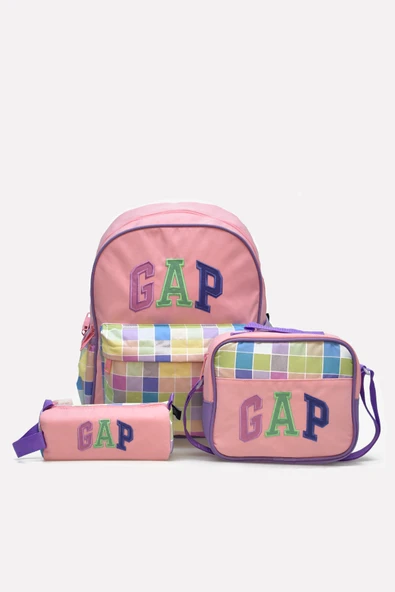 Gap Kız Çocuk 3'lü Okul Seti İlkokul Çantası & Beslenme & Kalemlik 12800 ürün görseli