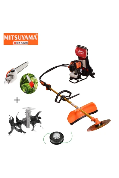 Japon Sırt Tırpan + Dal Testere + Akrep Çapa Makinesi 4.2kw 5.7hp
