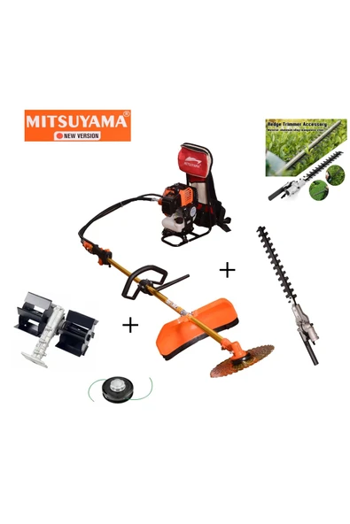 Japon Sırt Tırpan + Çit Kesme + Paletli Çapa Makinesi 4.2kw 5.7hp