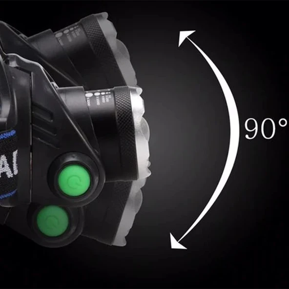 Cata CT-9123 USB Şarjlı Poyraz Kafa 200Lm IP44 Su Geçirmez COB Dağ Gece Balıkçılık USB Şarjlı Beyaz Işık 6400K - 6