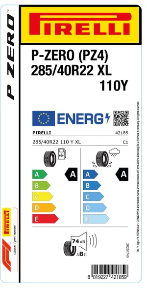 PİRELLİ 285/40R22 110Y XL P ZERO YAZ LASTİGİ ÜRETİM YILI:2023 - 2